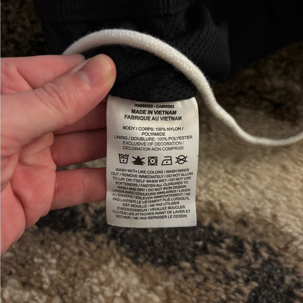 Nike Black Wind-Pant Joggers with White Accents - Picture 11 of 11